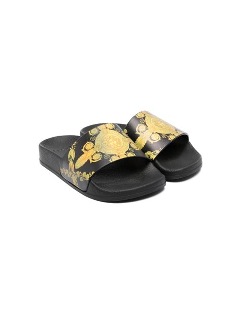 versace slides kids|farfetch Versace slides.